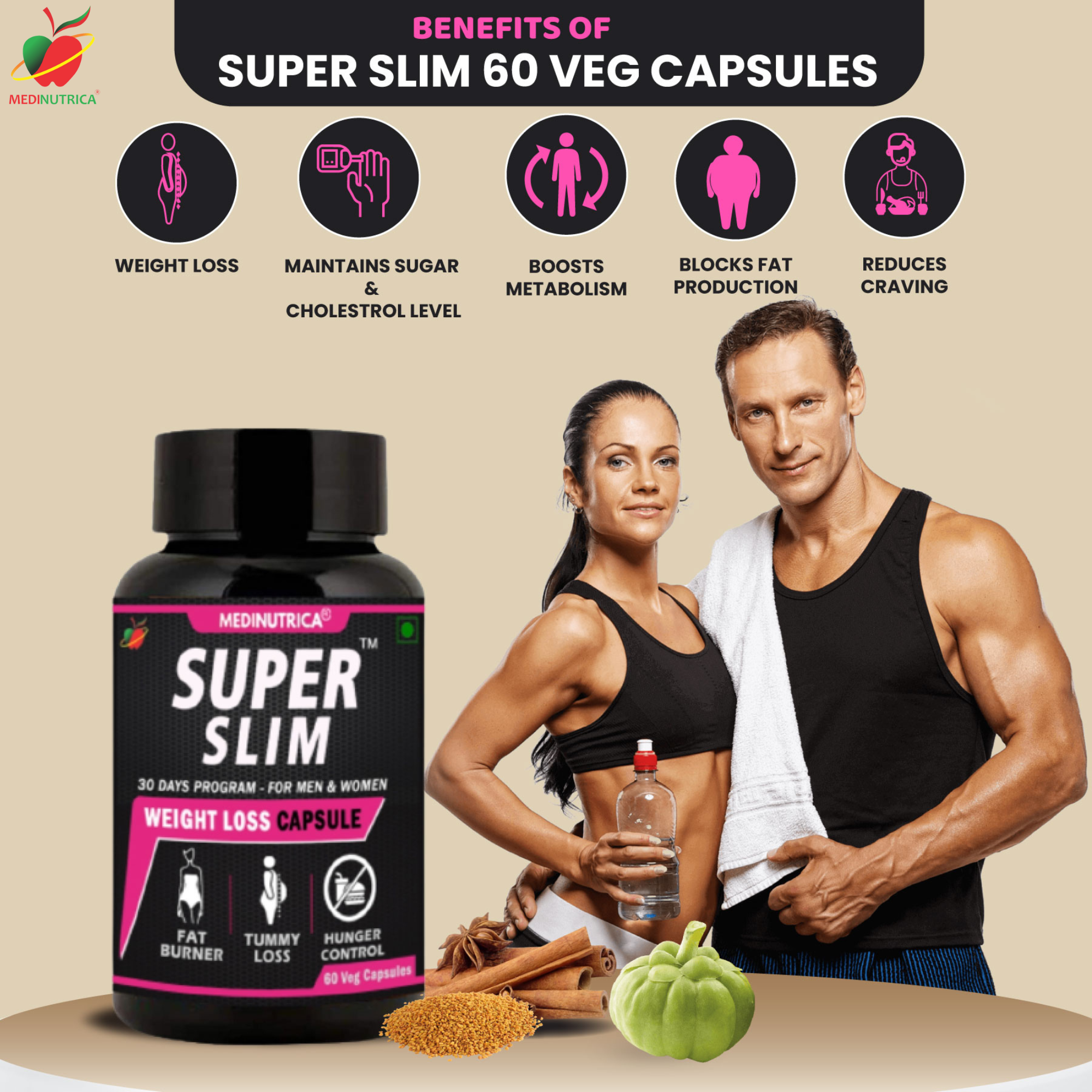 Medinutrica Healthcare LLP, 60 Capsule