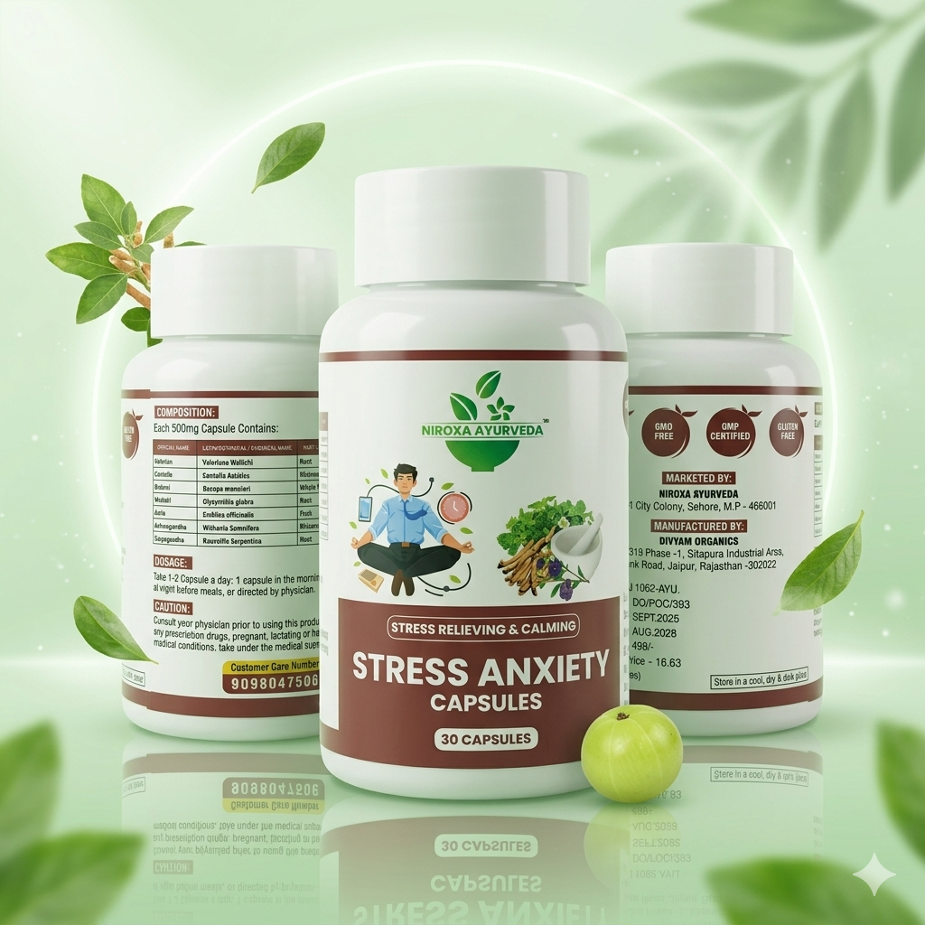 Niroxa Zen-Mind Stress Relief ₹449 | Anxiety & Calmness Ayurvedic Supplement | Dropshipping Supplier Bhopal | Payzon Shoppy